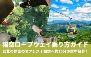 【猫空ロープウェイ】乗り方や料金を徹底解説！ロープウェイに乗ってお茶の産地猫空へ1DAYトリップ！
