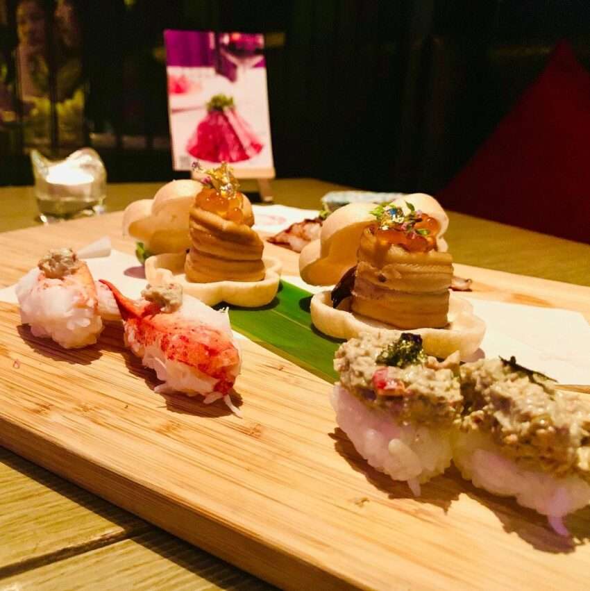花彘醺 Bistroの料理。豚肉食材を中心にナチュラルワインと合わせた構成