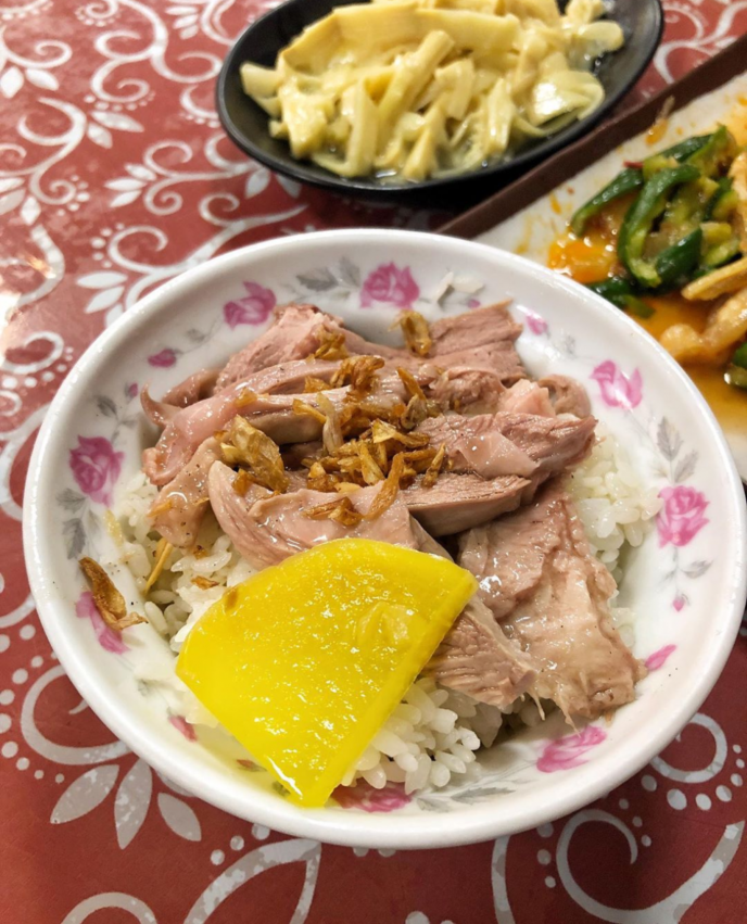 阿宏師火雞肉飯の七面鳥そぼろご飯のアップ