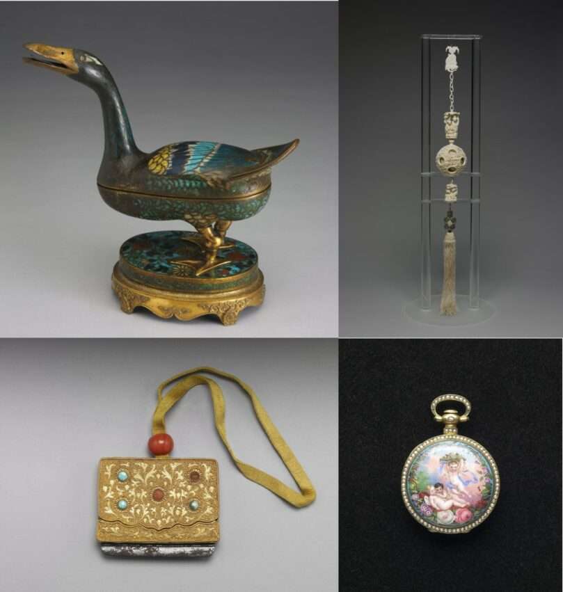 「皇帝のおもちゃ箱」特別展。清代宮廷の精巧な器物が展示されている