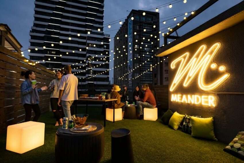 台北漫步旅店(Meander Taipei Hostel)の西門町支店の共用休憩スペース