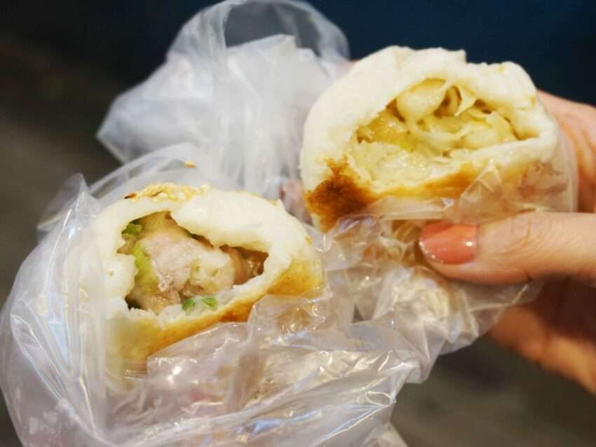 鍾家原上海生煎包の焼き上がり