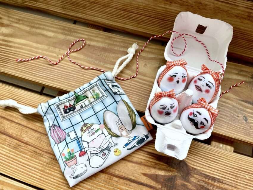 Shock MAMA 蛋定人生のアパレル・グッズ展示