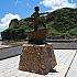 夏の基隆・和平島の海岸地形。約2300万年前の地層が波に削られた奇岩が広がる
