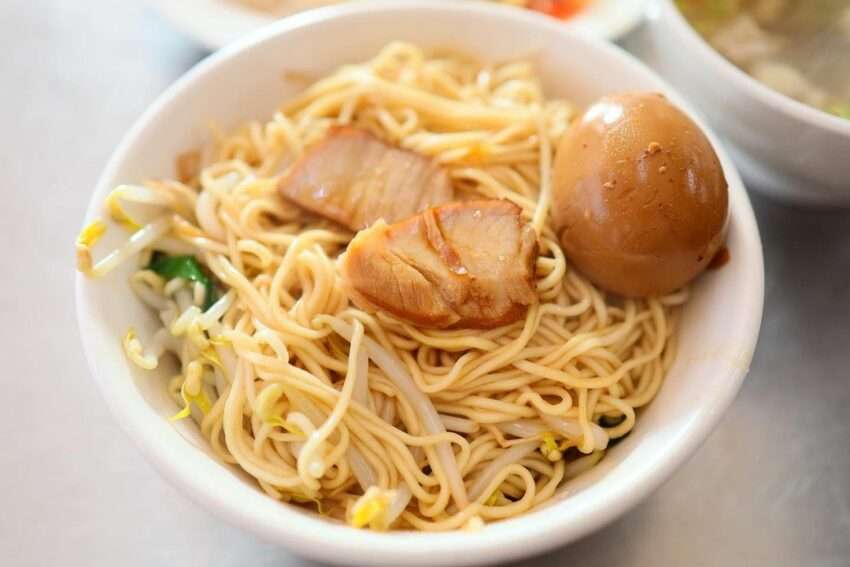 大胖豬油拌麵の豚油まぶし麺