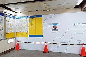 南門市場とMRT中正紀念堂駅を結ぶ連絡通路の整備予定エリア