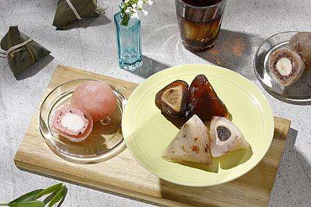 台湾スタバの端午節スイーツ粽ギフトと月餅ギフトボックス