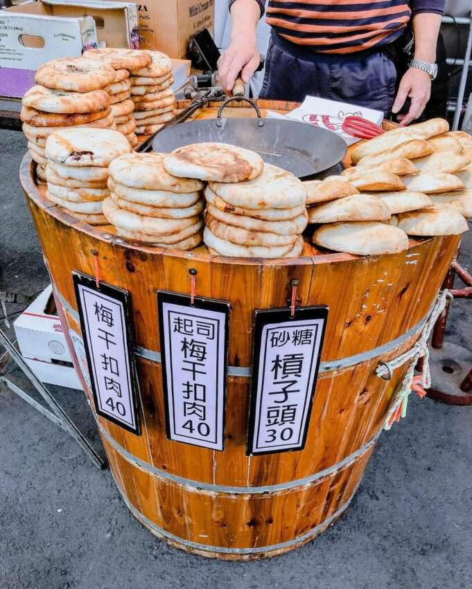 古早味槓子頭の焼き餅の外観