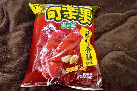 台湾の定番豆スナック・可樂果のニンニク台湾ソーセージ味