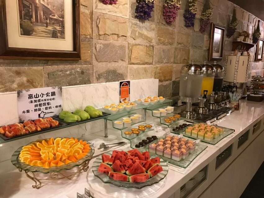 清境フィレンツェリゾートヴィラの朝食ビュッフェの豊富なラインナップ