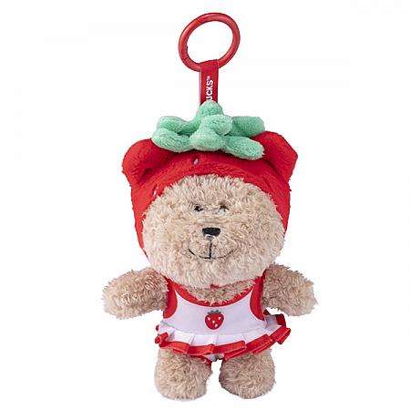いちごデザインのBearista MINIぬいぐるみ「夏日美莓MINI熊寶寶」