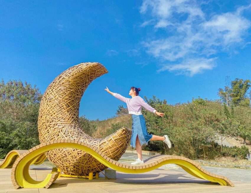 田寮月世界の登月步道の景観