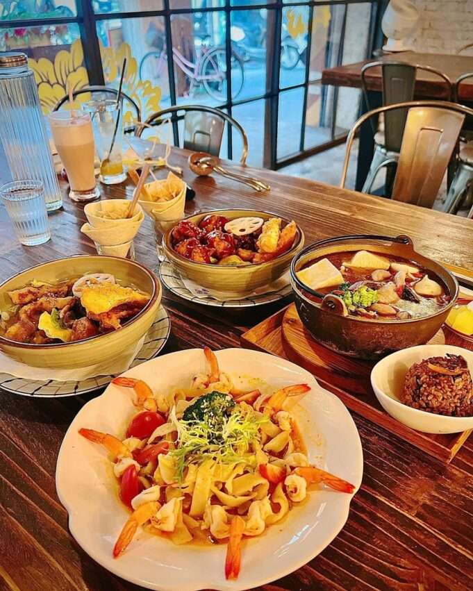 Offer Oh昨日花卷 跨界好食の無国籍創作料理の盛り付け