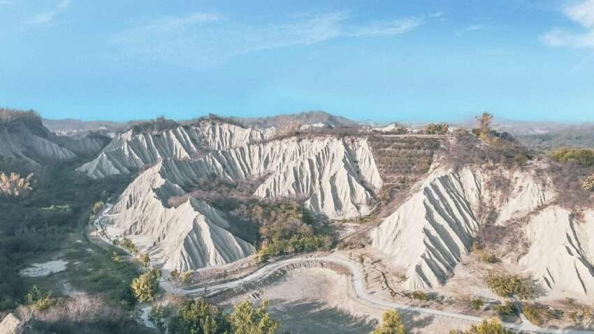 嫦娥奔月絲路の展望台から見た田寮月世界の全景