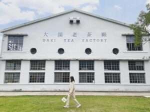 大渓老茶廠の外観とグリーン建築の環境