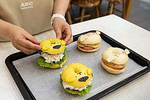 コラボレッスンで完成したキャラクターパン
