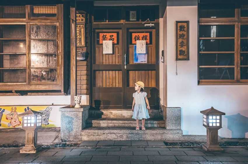 鹿港桂花巷芸術村の日本家屋外観
