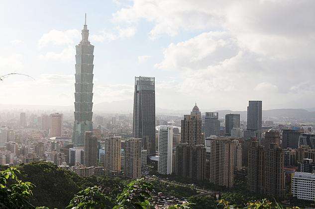 象山山頂からの台北市街地を見渡す絶景