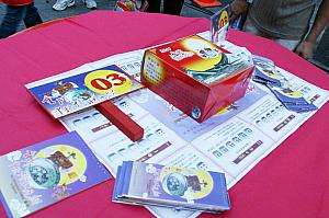 金門の中秋博状元餅ゲーム。サイコロを振って月餅を競う伝統的なイベント