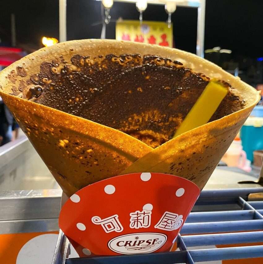 可莉屋のクレープ。薄い生地に様々なフィリングを包んだ台式クレープ