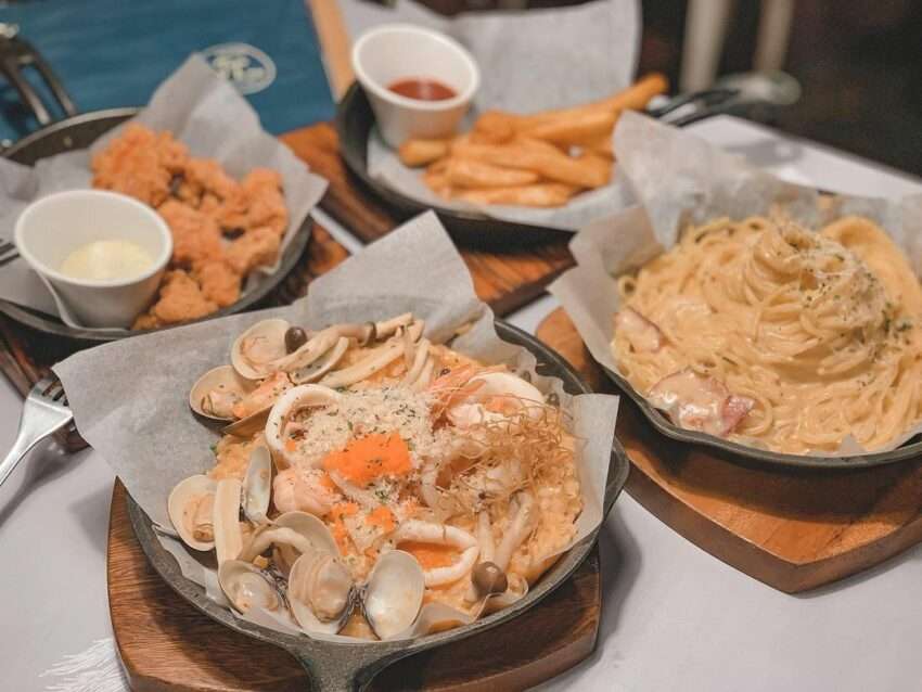 JT燉飯のリゾット。米粒にソースがしっかり絡んだイタリア風の一皿