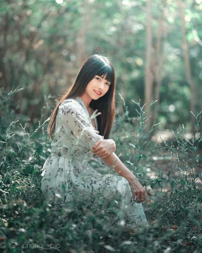 左営原生植物園の園内に茂る熱帯植物の景観
