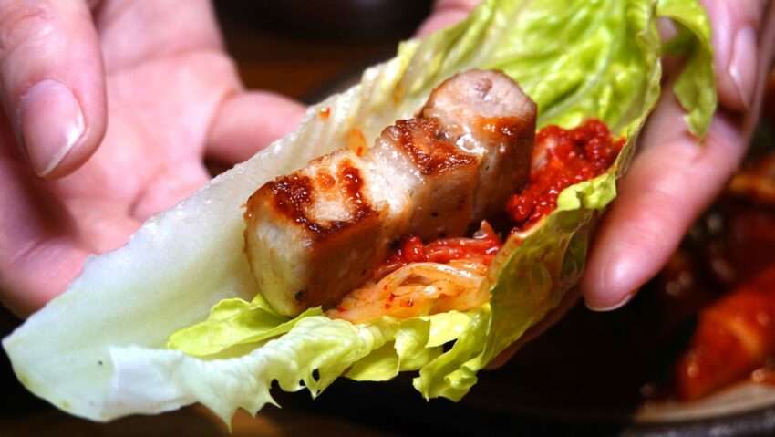 ABV韓国式ダイニングバーの焼肉とクラフトビールの組み合わせ