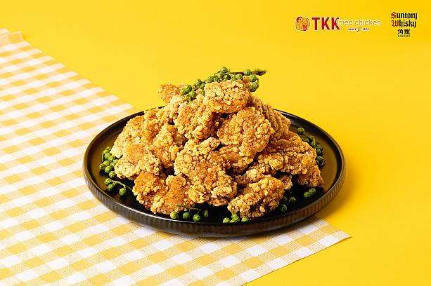 青花椒鹹酥雞PLUSの単品89元とオプションの呱呱包を紹介するメニュー表示