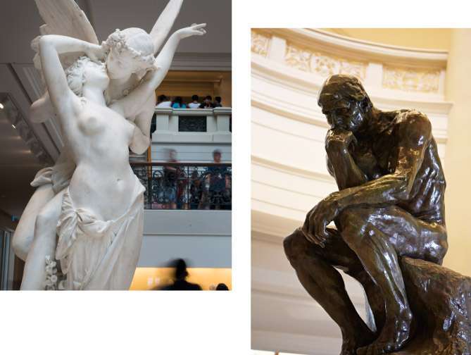 奇美博物館の西洋美術室に並ぶヨーロッパ絵画と古典彫刻のコレクション