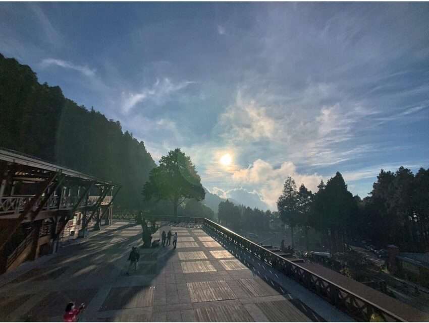 阿里山駅の木造駅舎外観