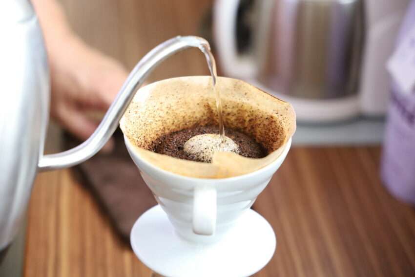 阿里山高山コーヒー豆。地元農産物のお土産として人気