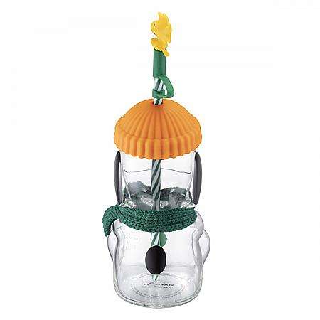 PEANUTS TOGO玻璃冷水杯を別角度から見たデザイン詳細