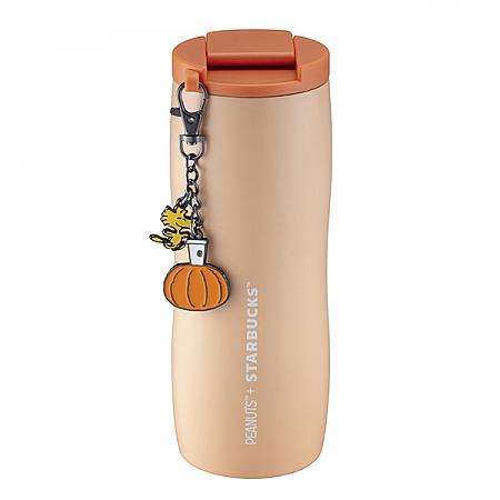 かぼちゃ型チャーム付きPEANUTS南瓜吊飾不鏽鋼杯(473ml)