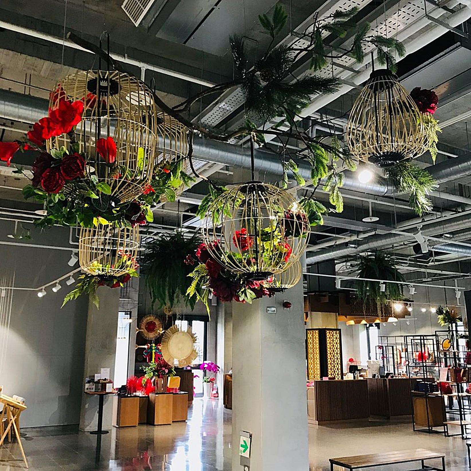 舊振南漢餅文化館の展示空間。伝統的な漢餅の木型や製造道具が陳列されている